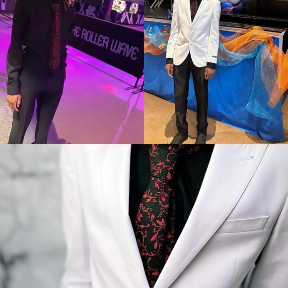 PORTABELLA Men Tuxedo Slim Fit Floral - Picture 2 of 12